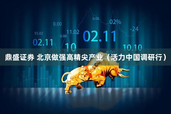 鼎盛证券 北京做强高精尖产业（活力中国调研行）