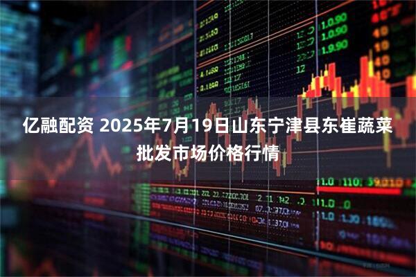 亿融配资 2025年7月19日山东宁津县东崔蔬菜批发市场价格行情
